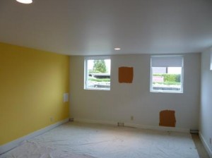 Schatchel Media Room Before Seattle Interior Media Room Painting Before