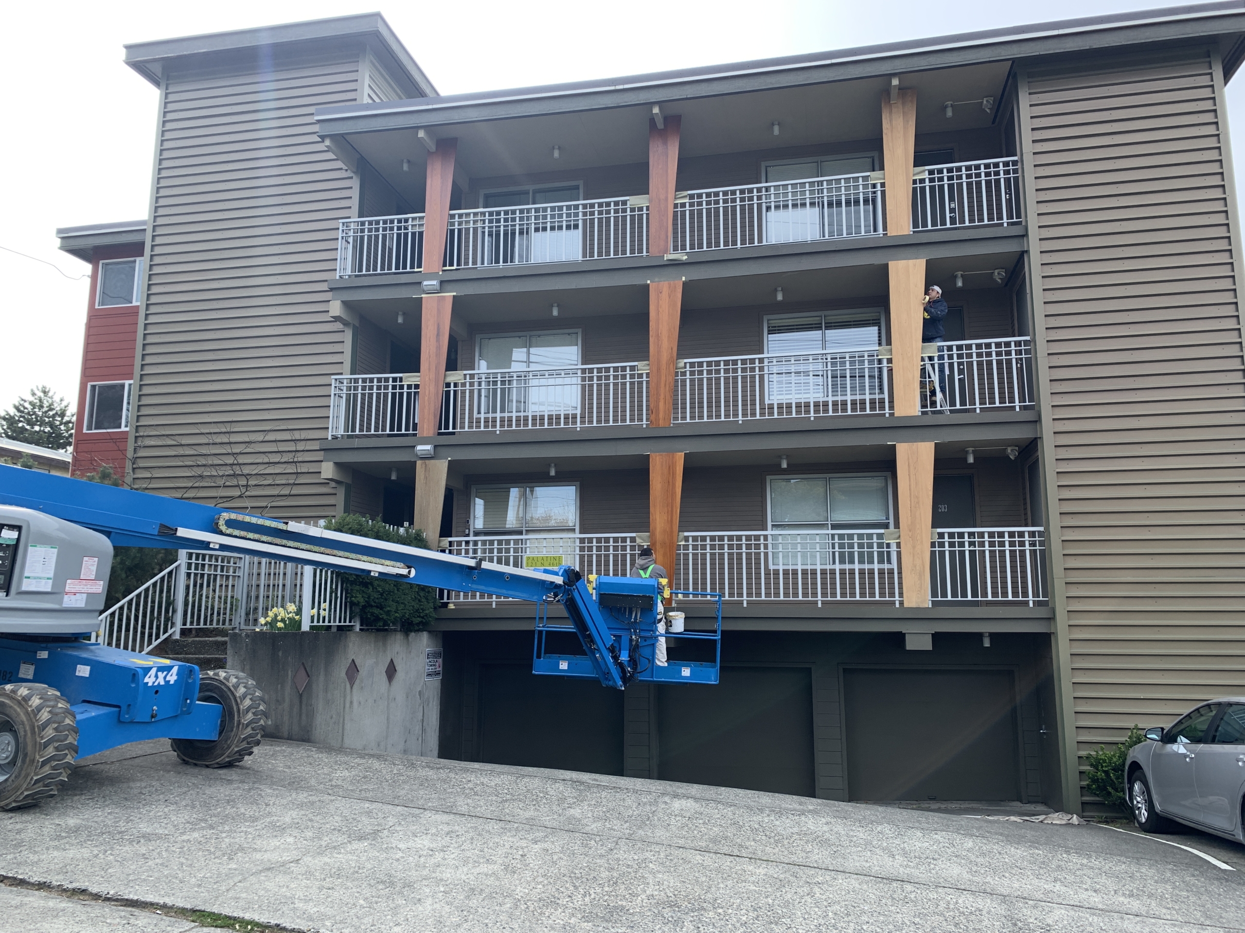 exterior condo staining